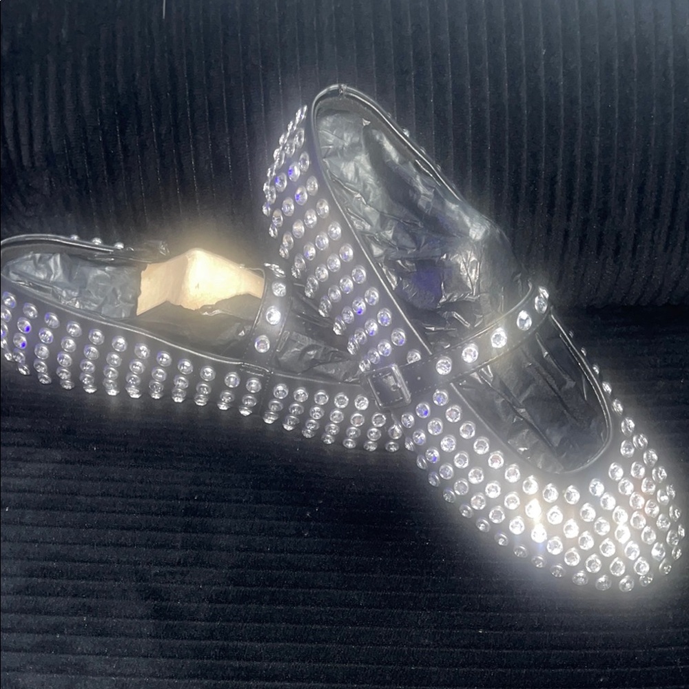 Black Studded Women's Shoes